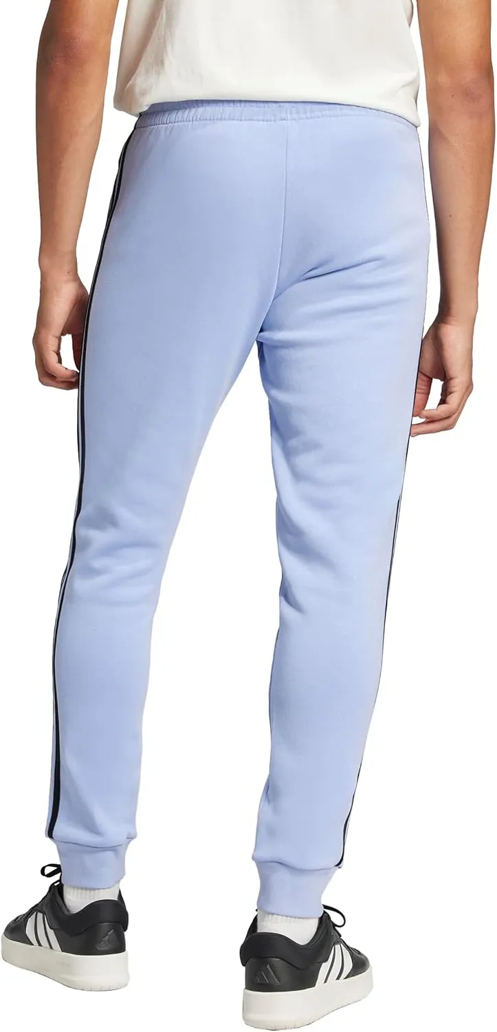 adidas Men's Essentials Fleece 3-Stripes Tapered Cuff Pants