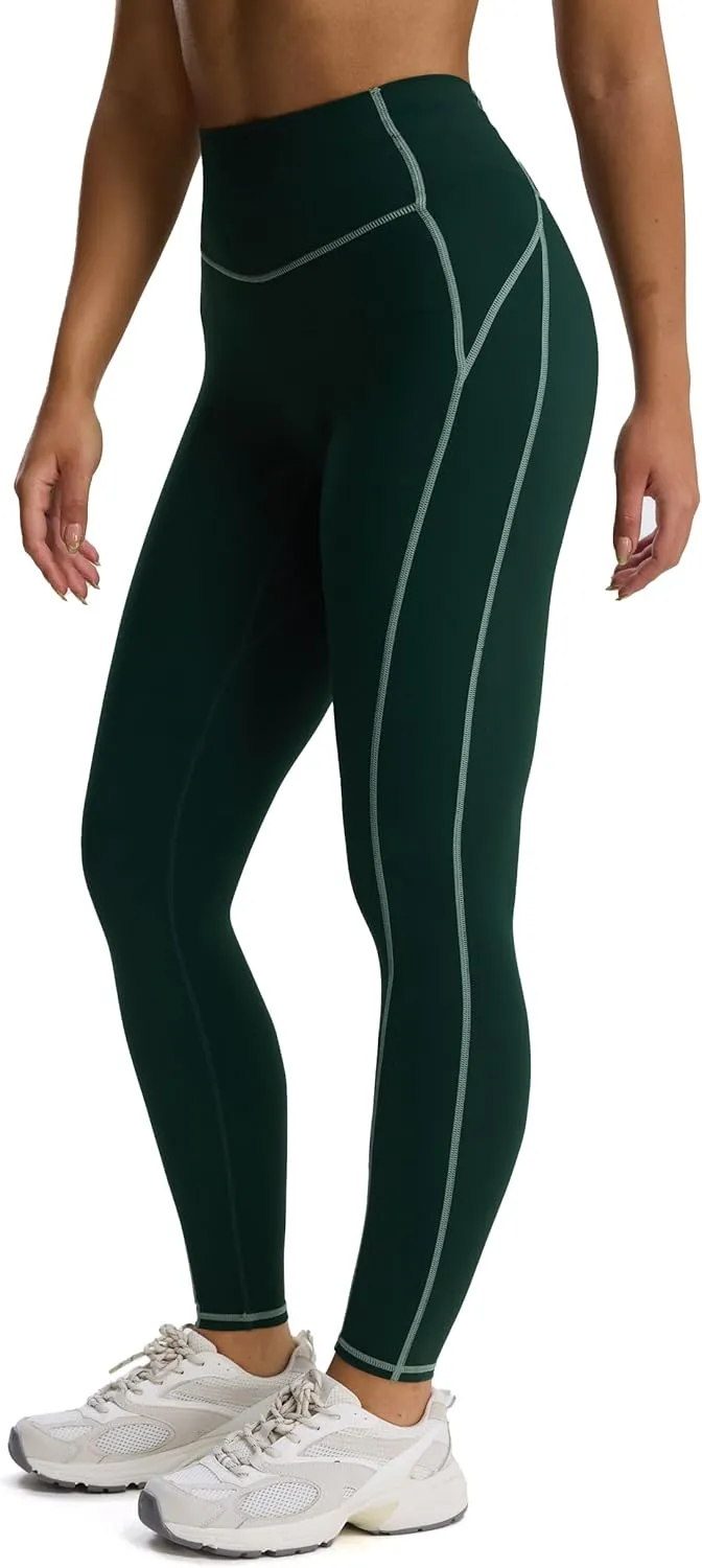 Aoxjox Workout Leggings for Women High Waisted Exercise Athletic Gym Fitness Yoga Lexi Lined Pants 26"
