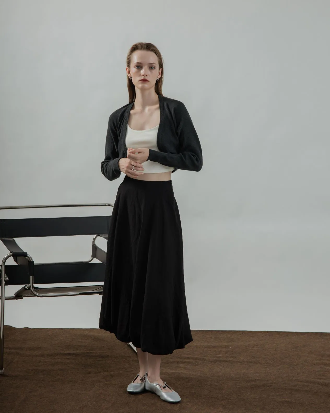 Aria Balloon Skirt (Black)
