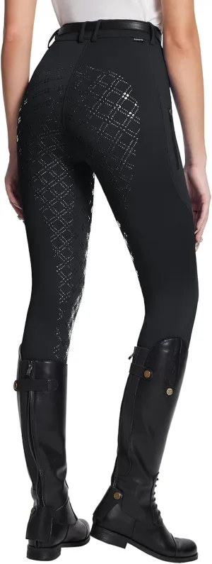 baleaf Womens Horse Riding Pants Equestrian Full Seat Breeches Horseback Tights Silicone Zipped Pocket