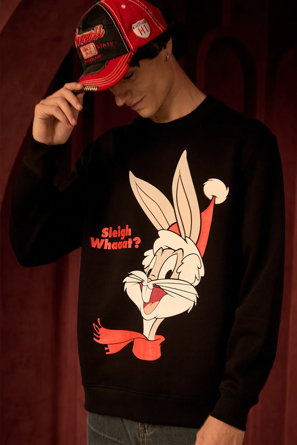 Black Bugs Bunny Sweatshirt