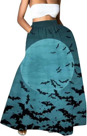 Black Tulle Skirt Skirt High Waist Party Beach Pocket Long Maxi Skirt Tool Skirt Tool Skirt Halloween