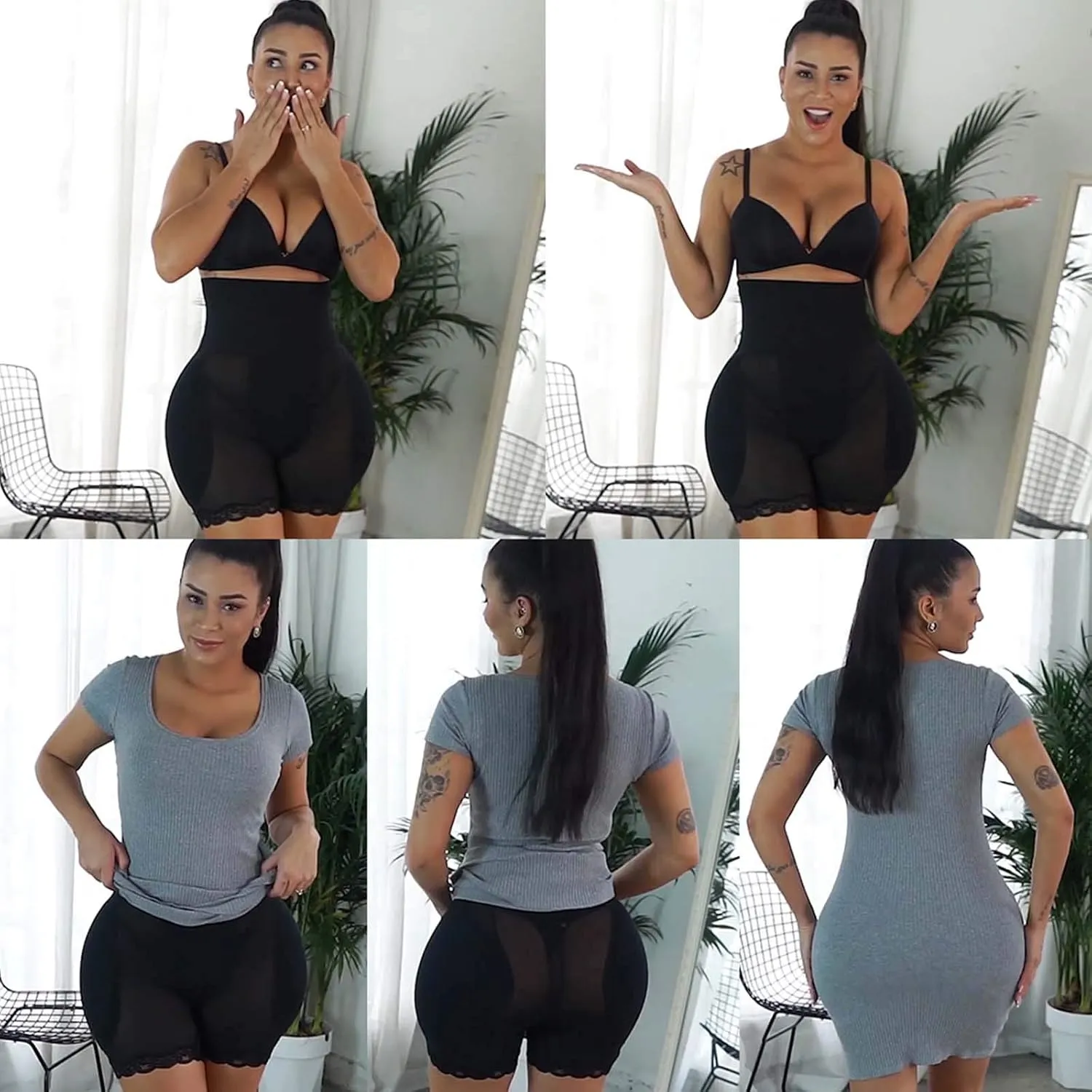 Butt Lifter Shapewear High Waist Tummy Control Hip Padded Panties