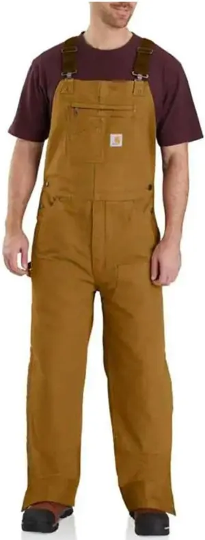 Carhartt Men's Loose Fit Washed Duck Insulated Bib Overall