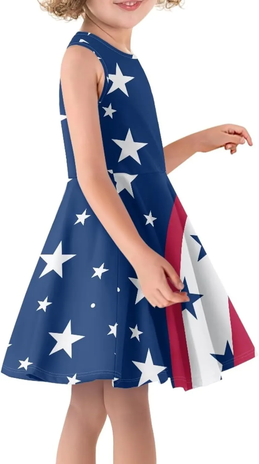 Casual Princess Summer Dresses for Baby Little Girl Halter O-Neck Beach Sundress Plus Size 3-16Y Kids Toddler Skirt