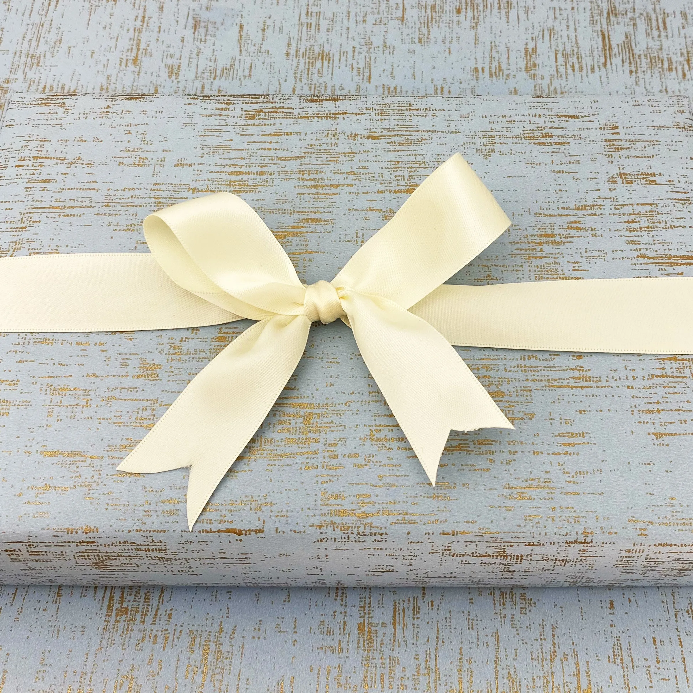 Double Satin Ribbon - Ivory