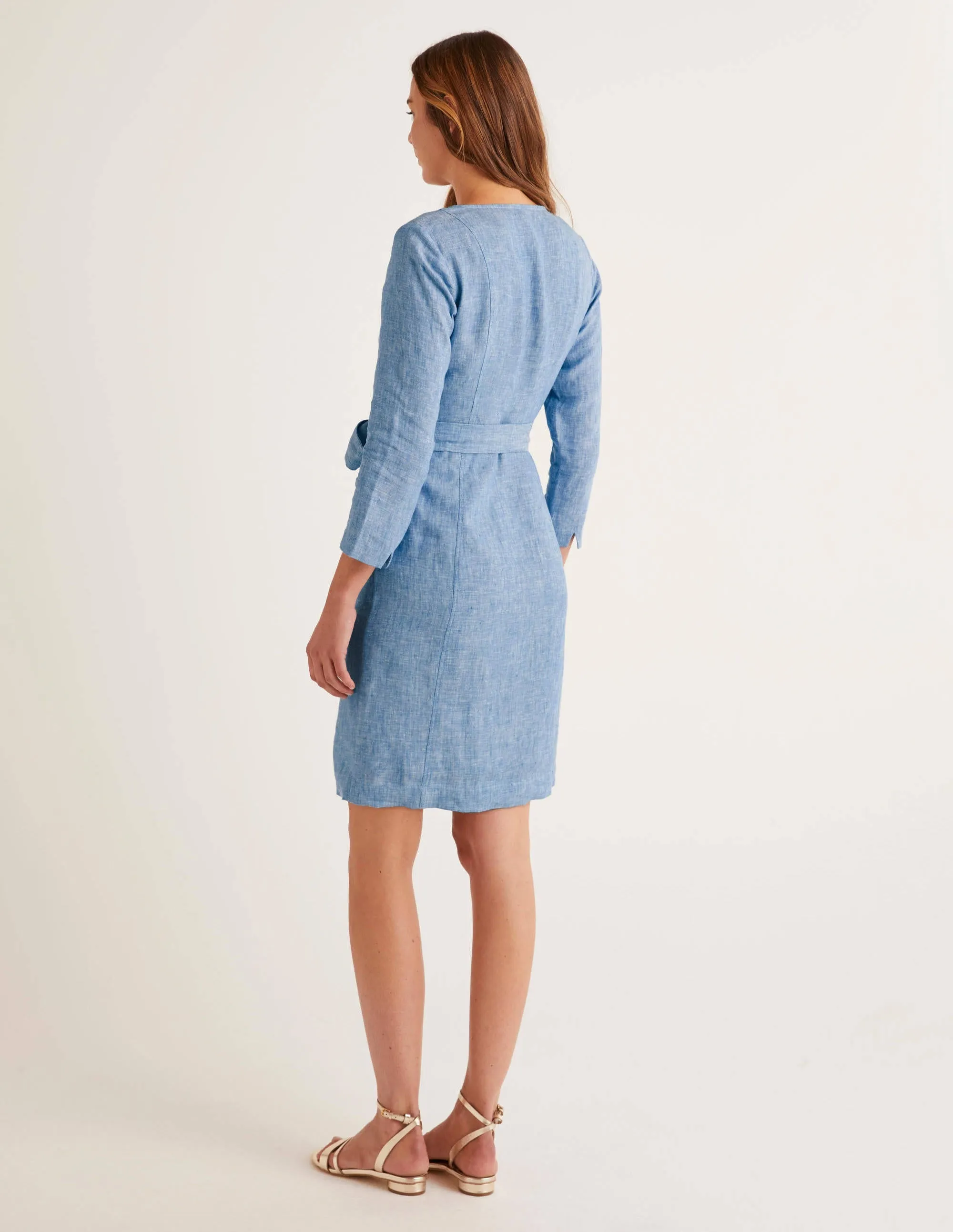 Kelsey Linen Tunic-Chambray