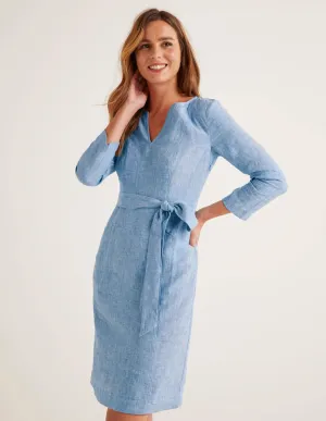 Kelsey Linen Tunic-Chambray