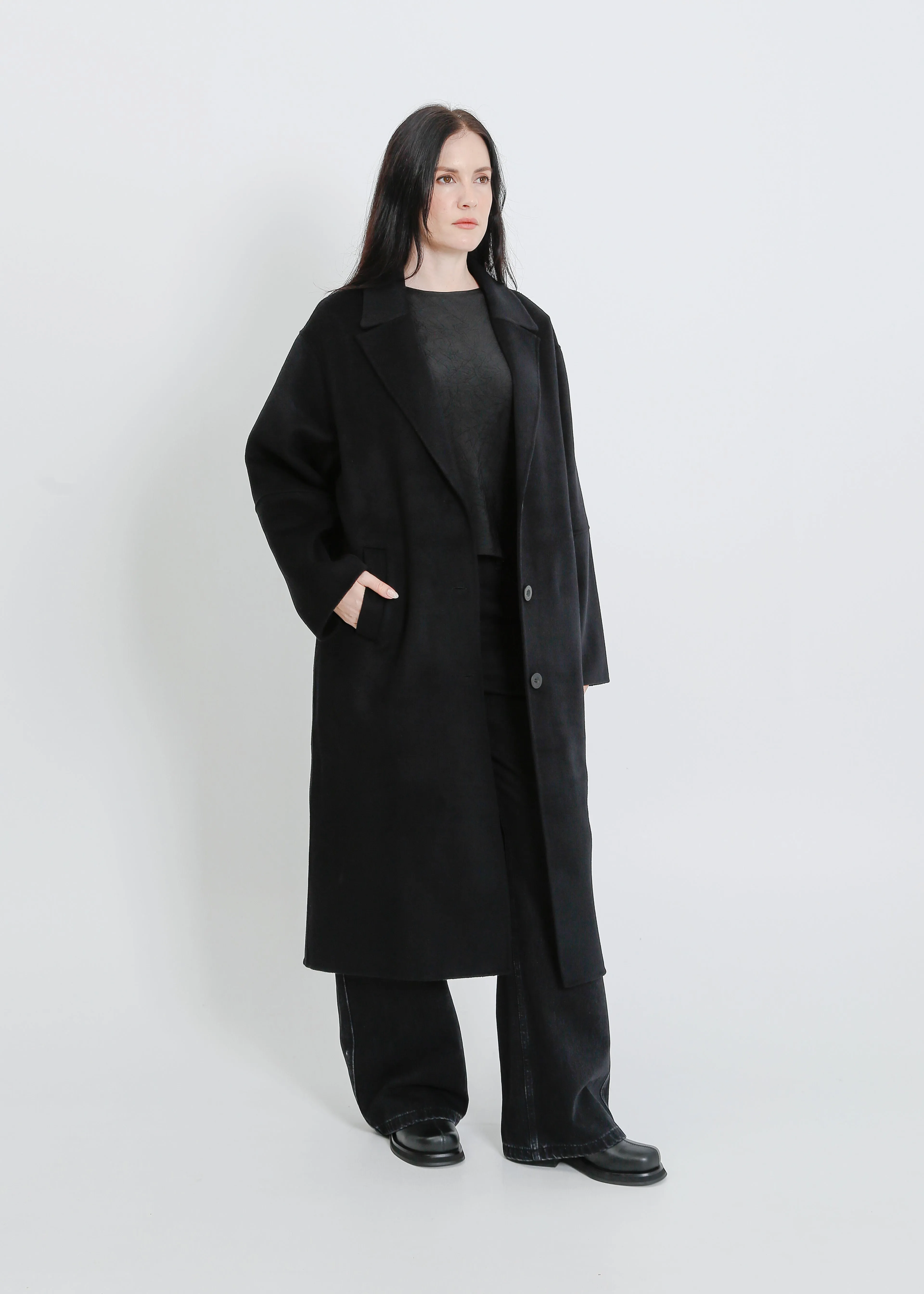 LEIGH COAT / BLACK