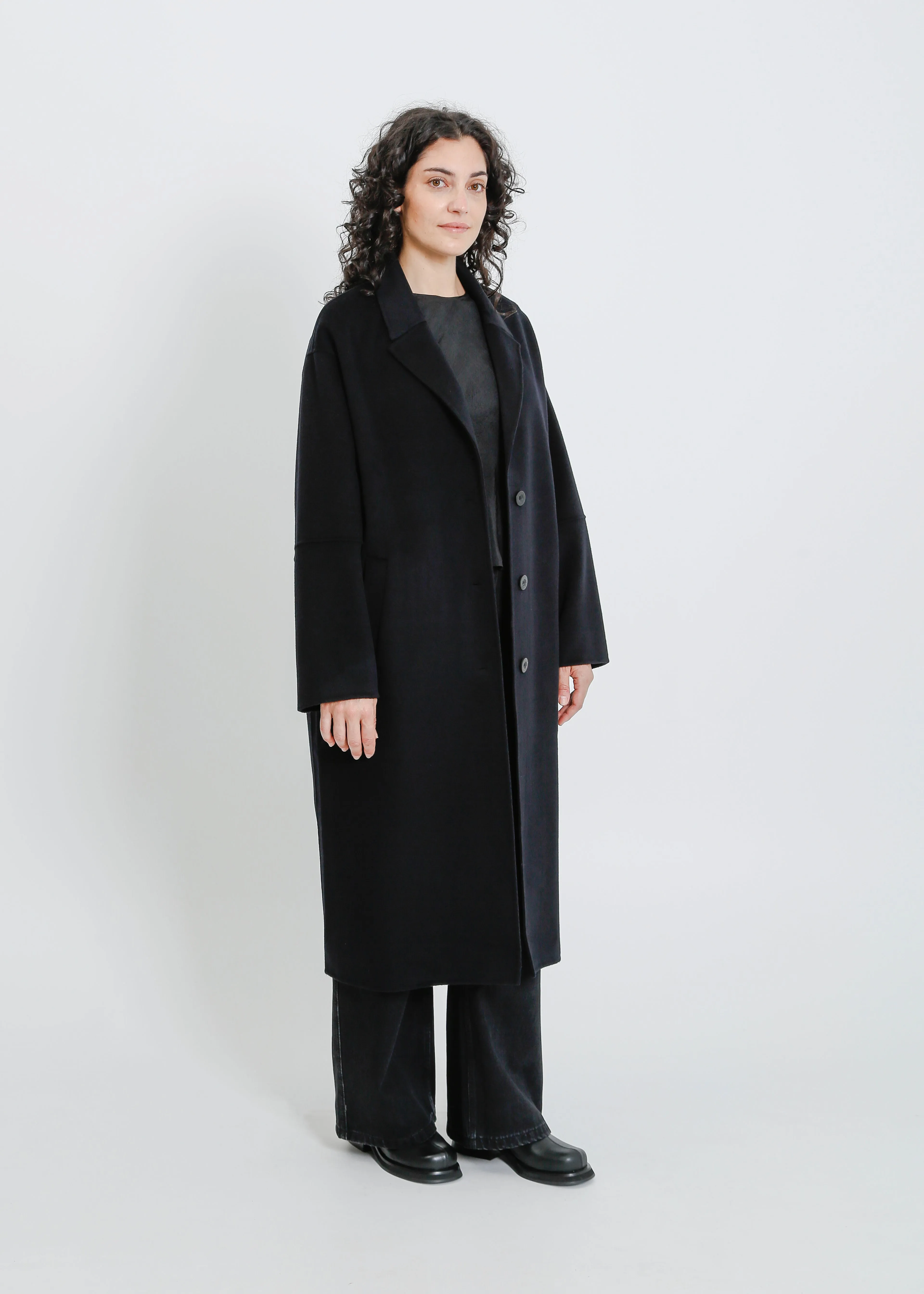 LEIGH COAT / BLACK