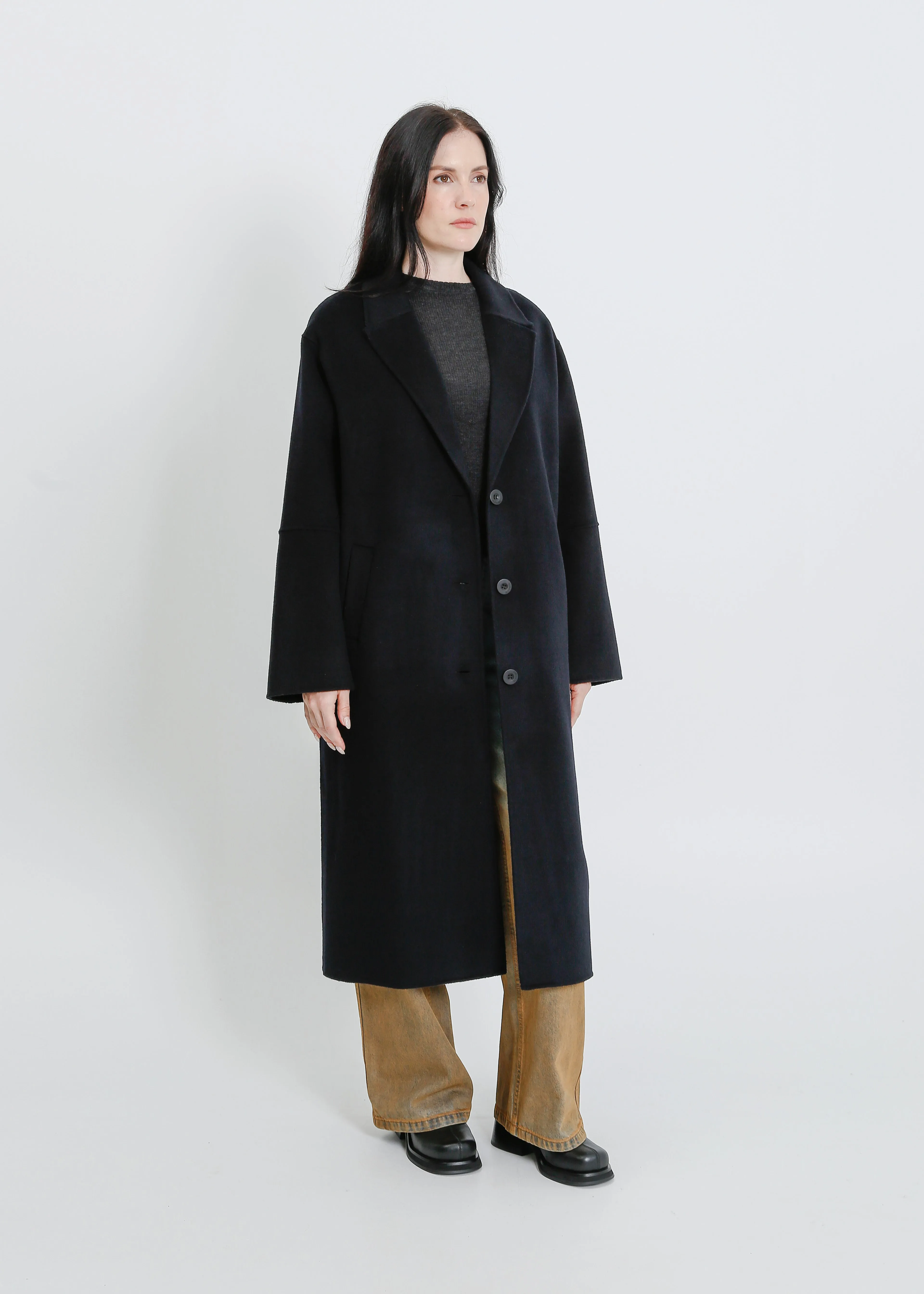 LEIGH COAT / NAVY