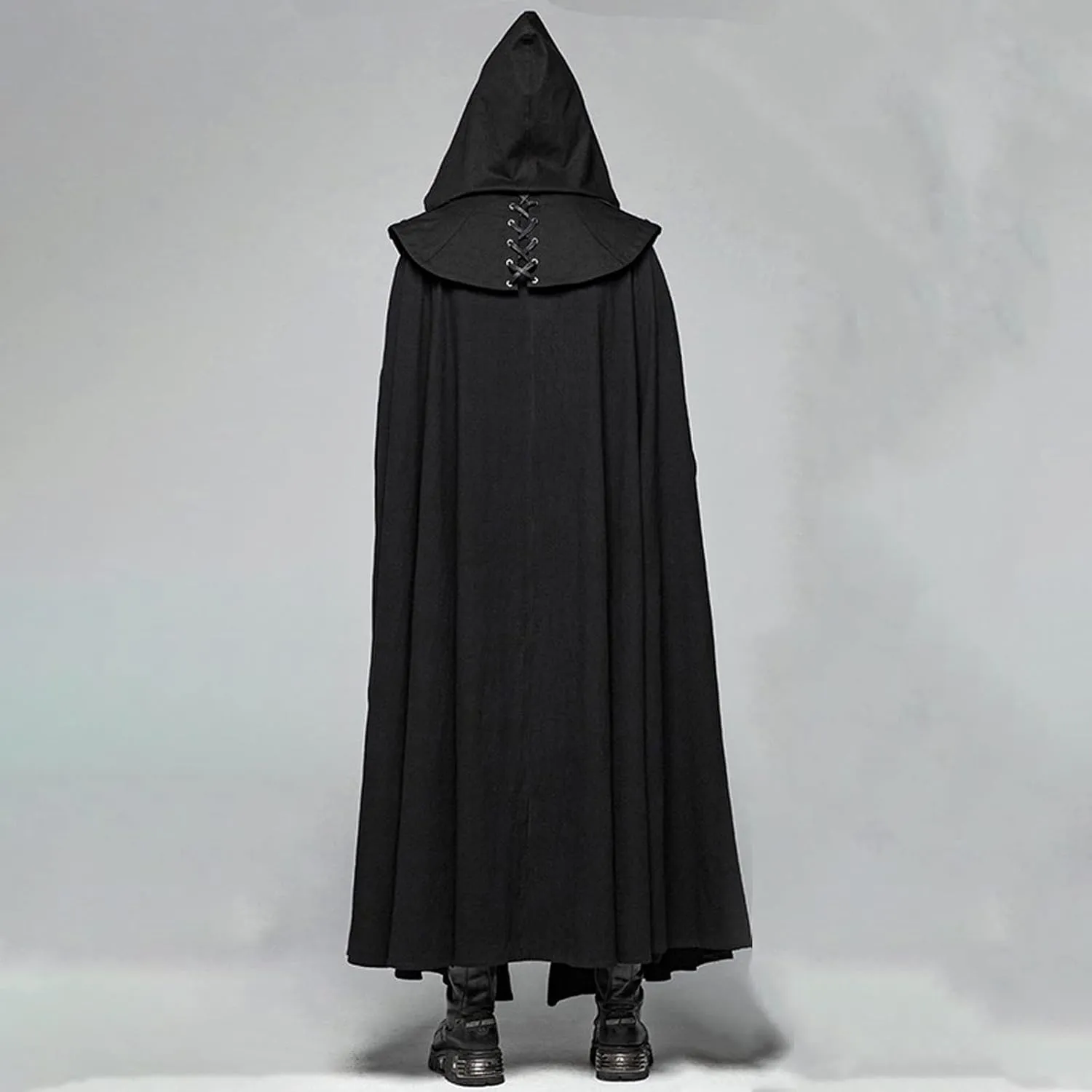 Medieval Cape with Hood for Women Plus Size Maxi Unisex Full Length Hooded Robe Cosplay Halloween Witch Cloak