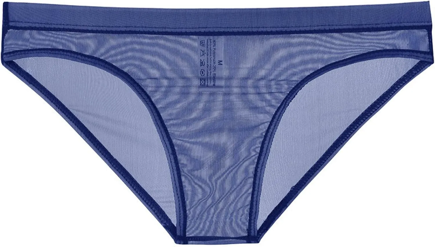 Mens Lace Panties Sexy Underwear Boxer Briefs Pouch Underwear Lingerie for Men Bikini Briefs Panties Blue