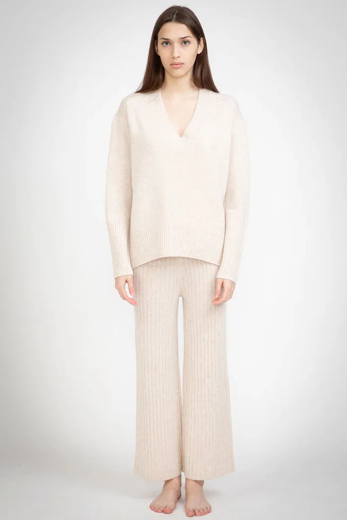 N.84 Cashmere Blend Oversized V Neck  Shell