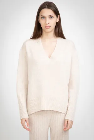N.84 Cashmere Blend Oversized V Neck  Shell