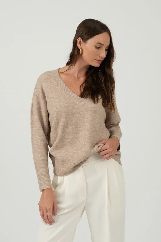 Oversized V-Neck Sweater