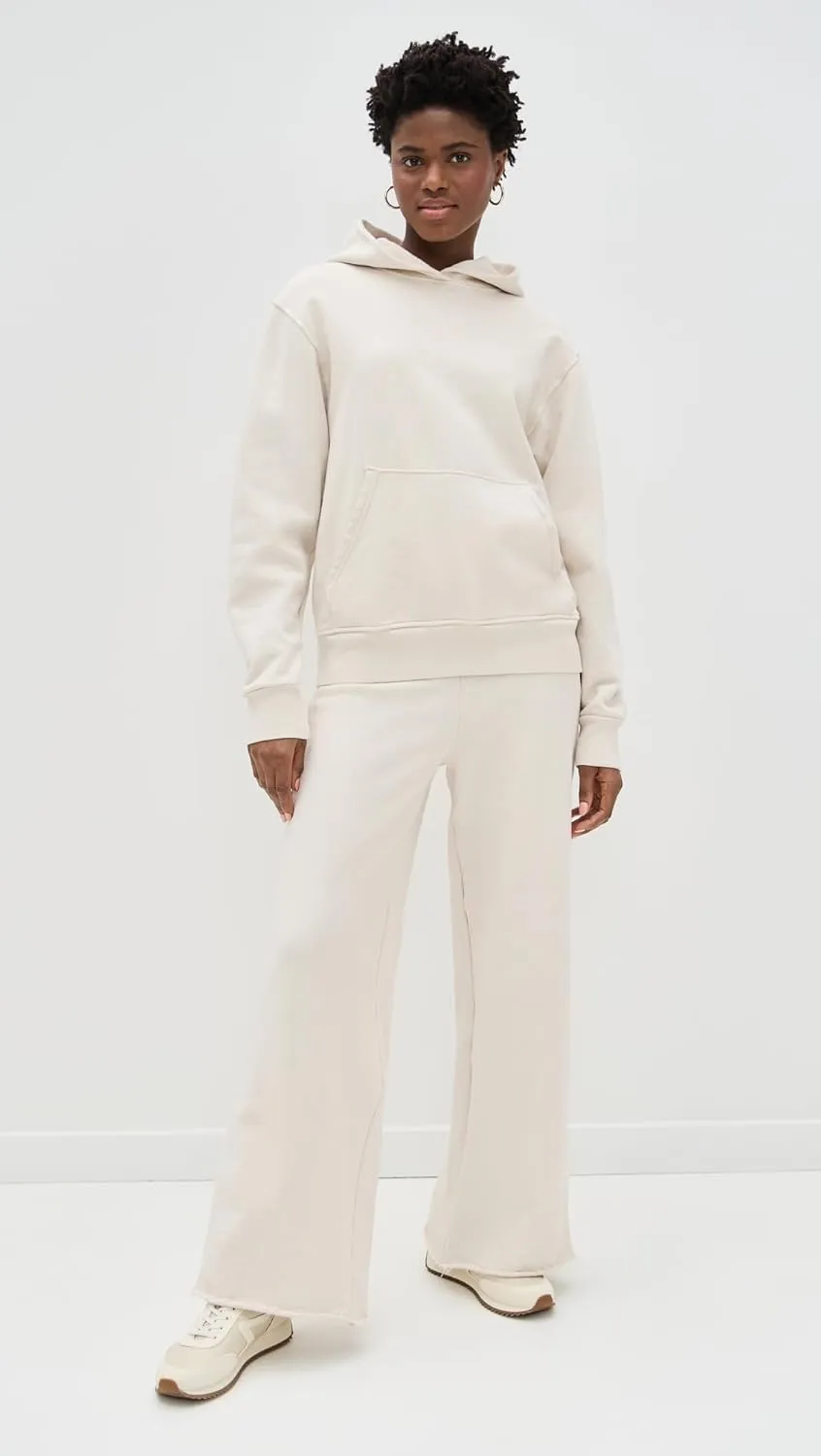 perfectwhitetee Women's Amber French Terry Wide Leg Pants
