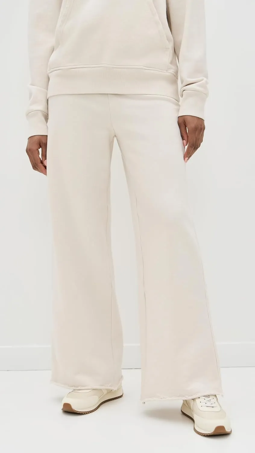 perfectwhitetee Women's Amber French Terry Wide Leg Pants