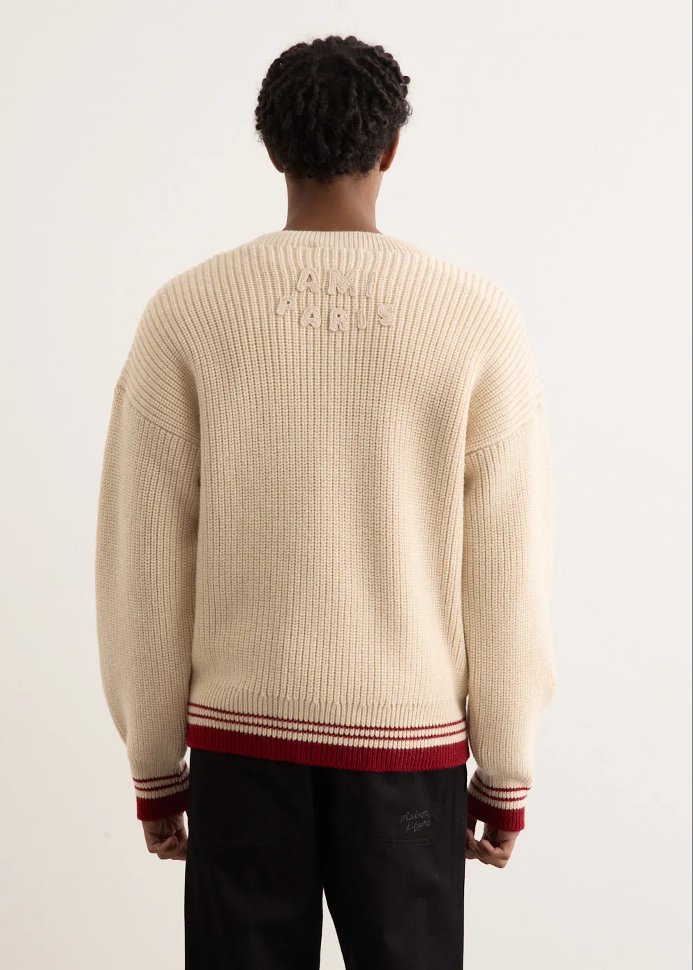 Ribbed V-Neck Sweater
