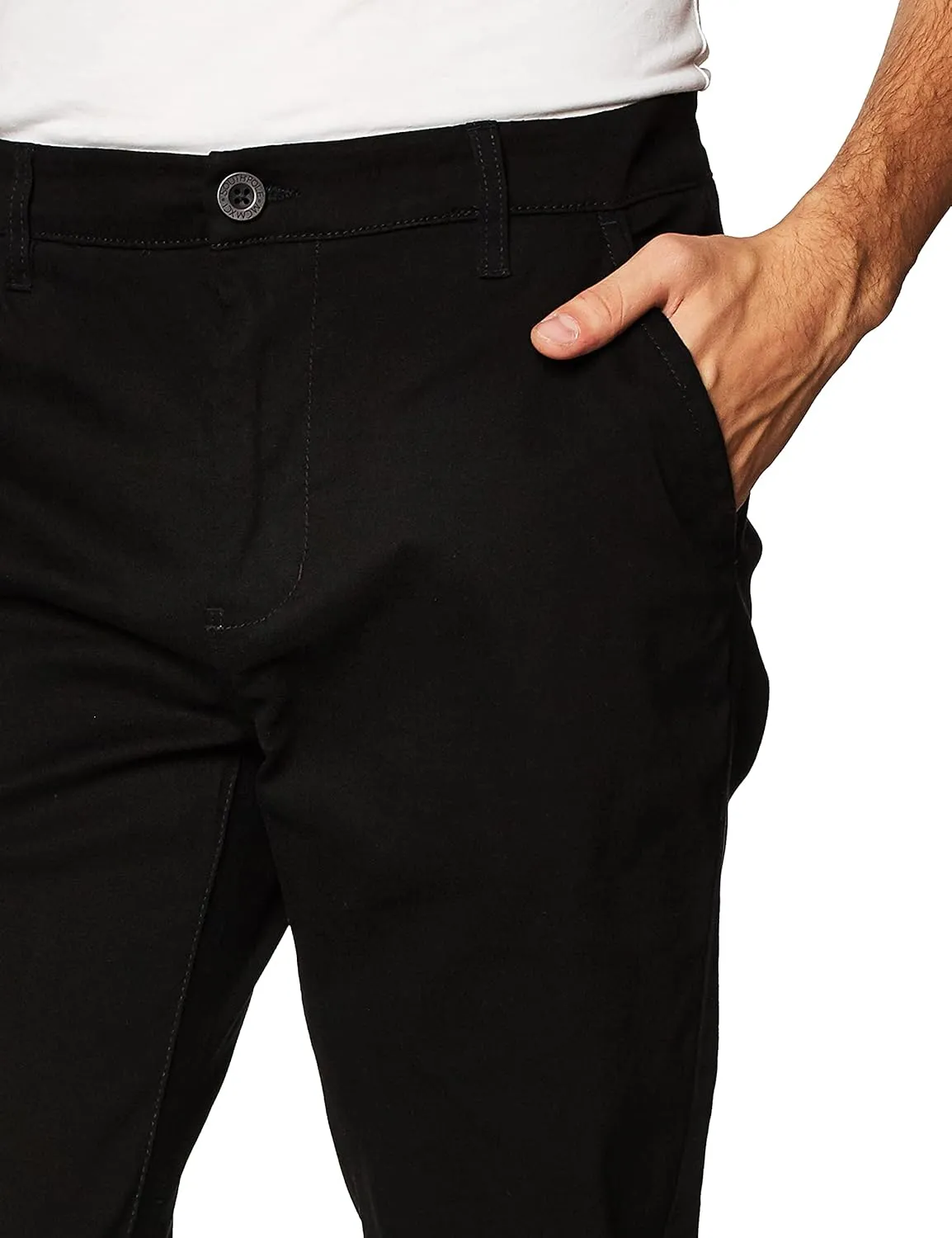Southpole Men's Flex Stretch Basic Long Chino Pants