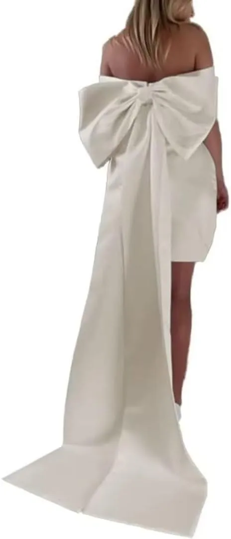 Sweetheart Short Wedding Dress for Bride Detachable Sleeves Boho Wedding Dress Tulle Bridal Gown