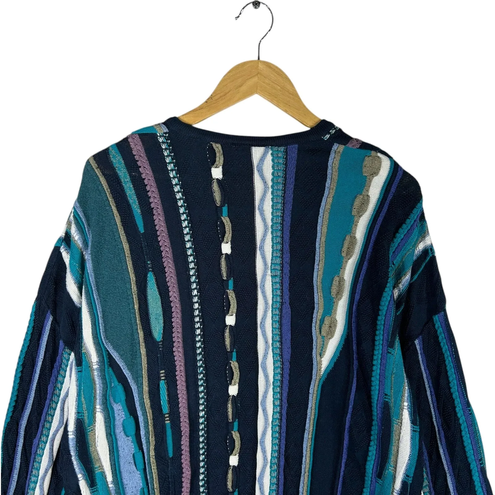 Vintage Coogi 3D Knit V Neck Sweater