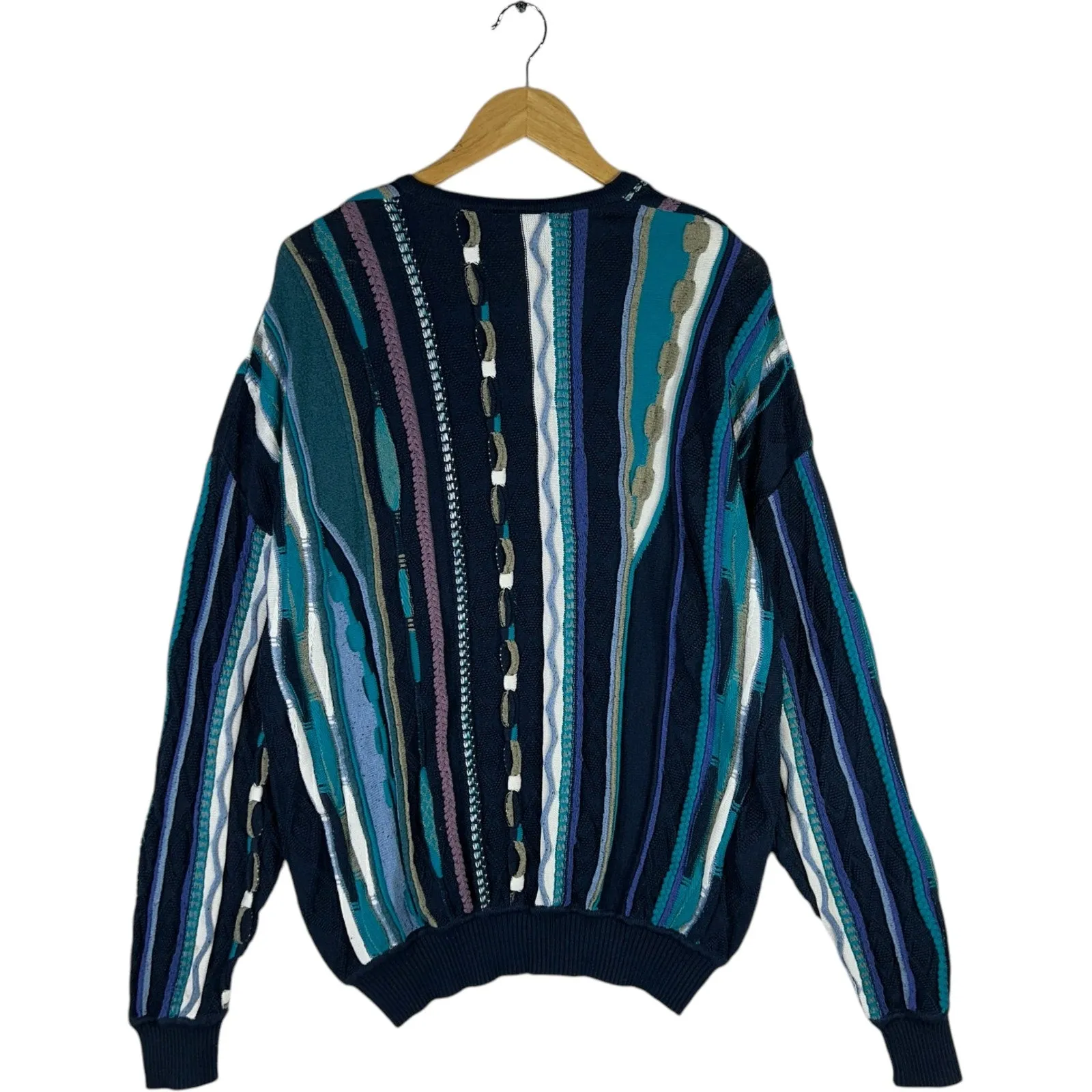 Vintage Coogi 3D Knit V Neck Sweater