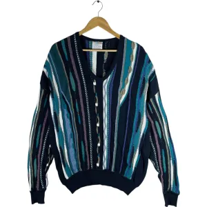 Vintage Coogi 3D Knit V Neck Sweater