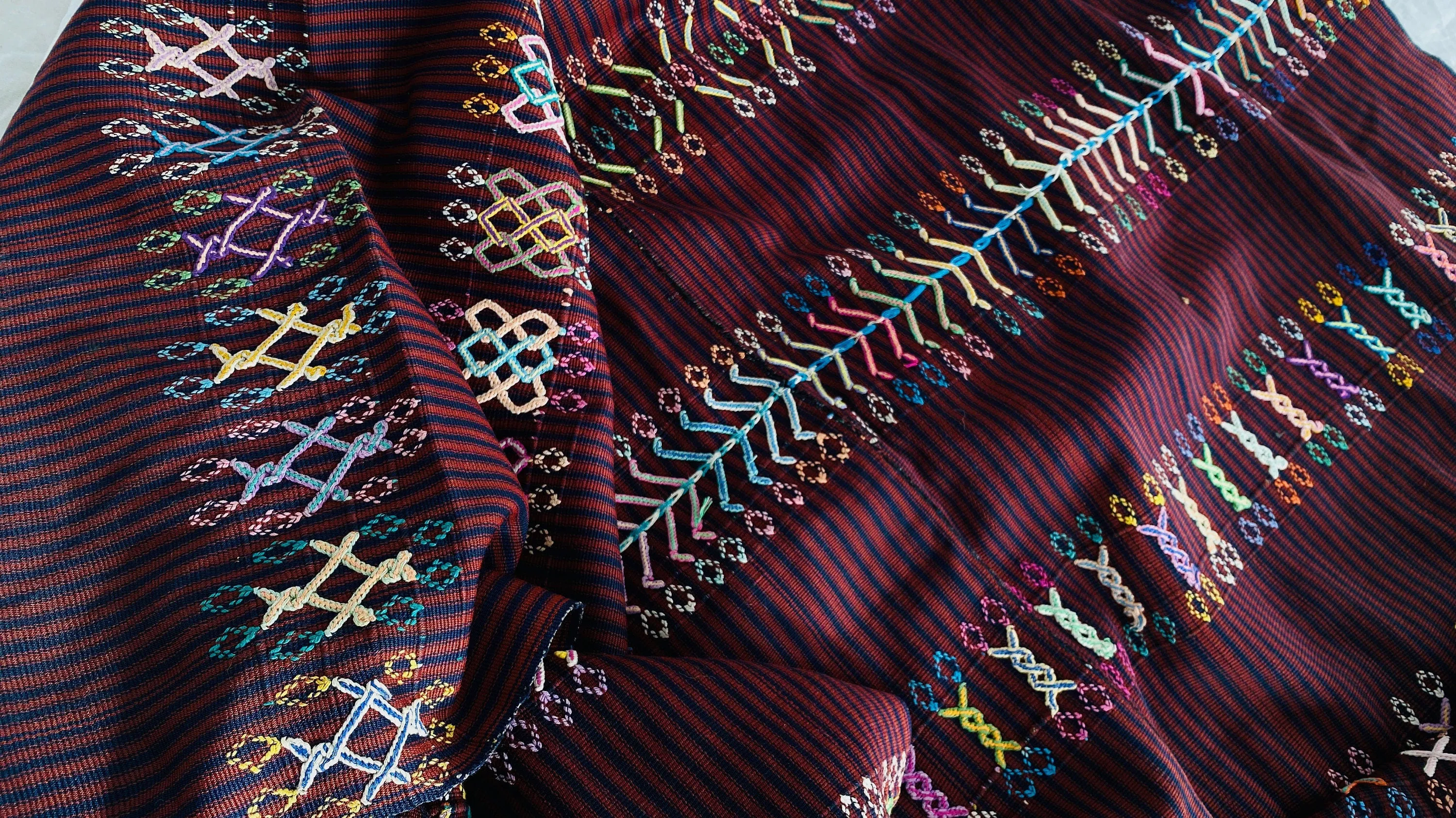 Vintage Guatemalan Wrap. Colotenango. Fine Example. 0185