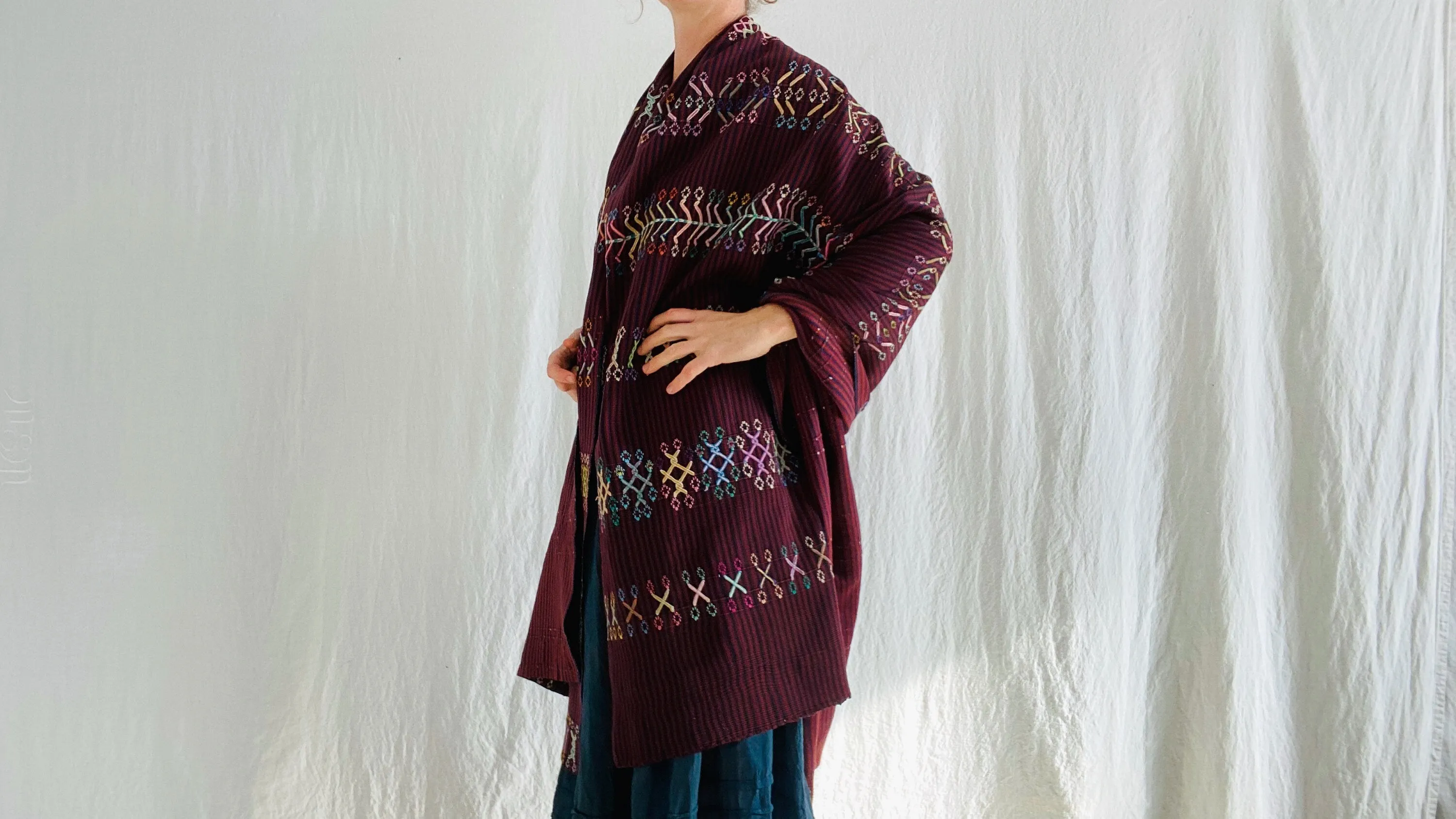 Vintage Guatemalan Wrap. Colotenango. Fine Example. 0185