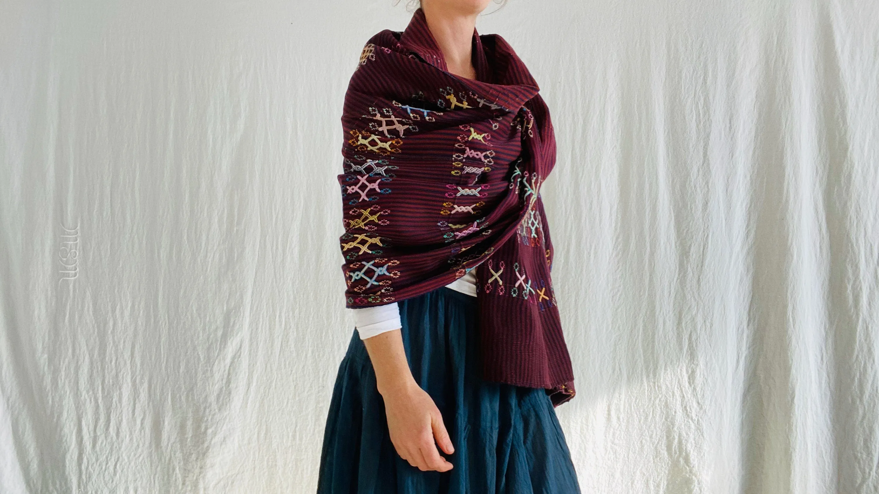 Vintage Guatemalan Wrap. Colotenango. Fine Example. 0185