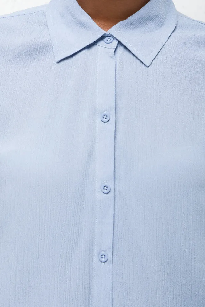 Viscose Shirt Mid Blue