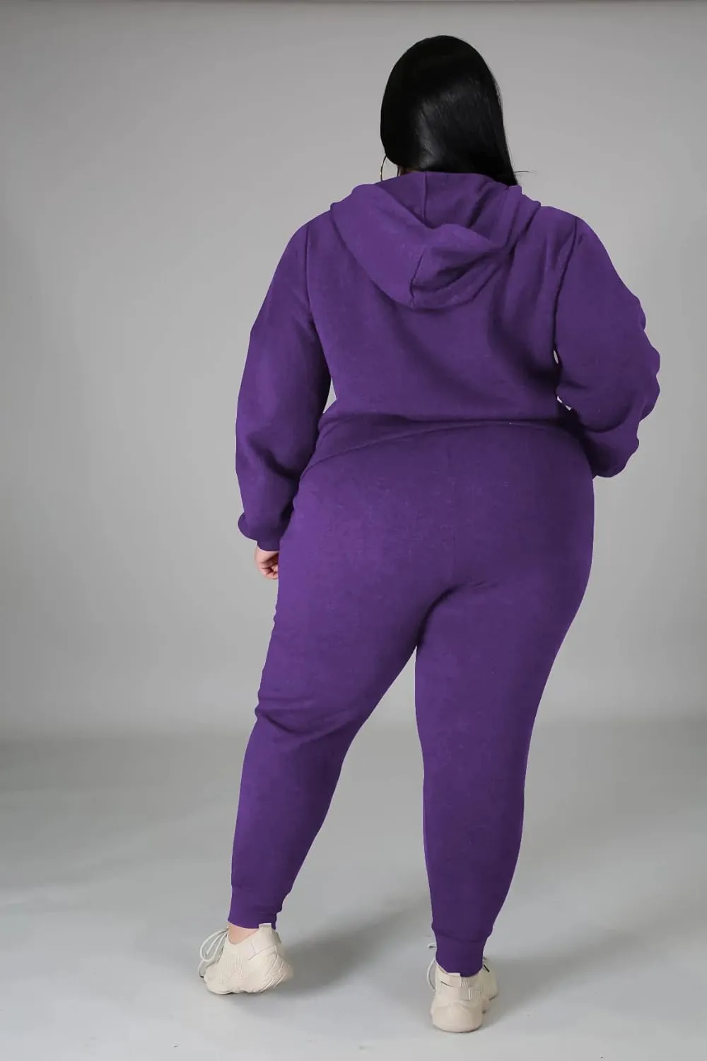 YeGine Womens Plus Size Two Piece Outfits Sweatsuits Casual Long Sleeve Set With Pockets